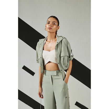 The Dapper Lady Jade Flared Pants