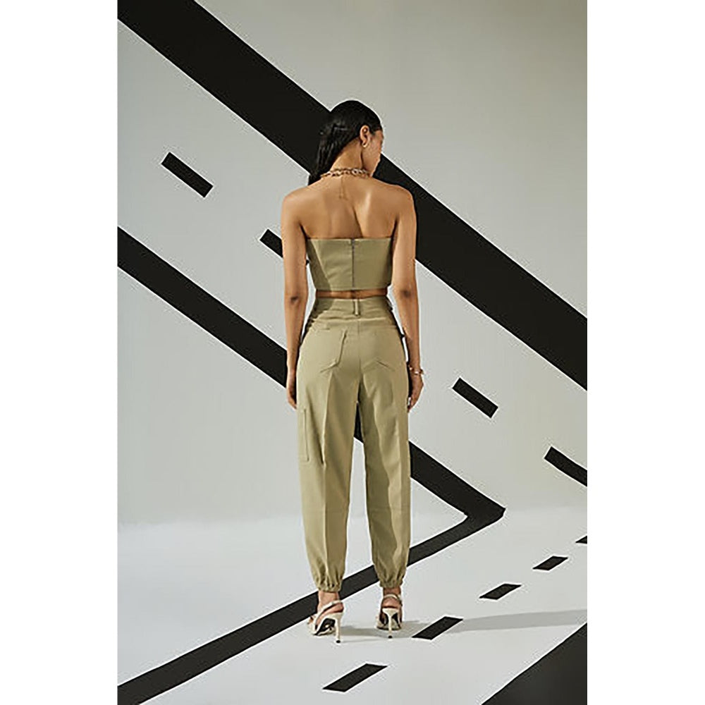 The Dapper Lady Jade Pleated Joggers
