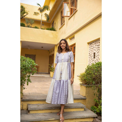 The Yellow Bow Lilac Mogra Jacket Dress (Set of 2)