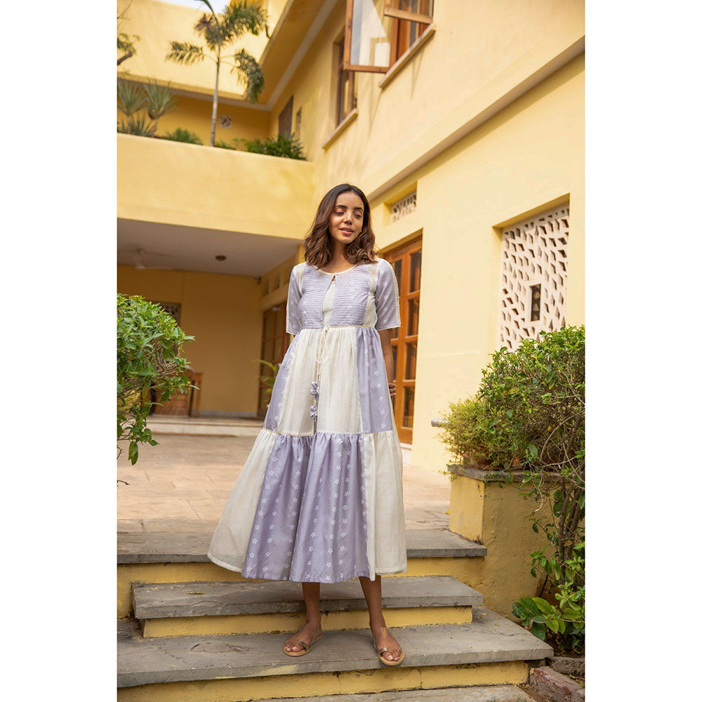 The Yellow Bow Lilac Mogra Jacket Dress (Set of 2)