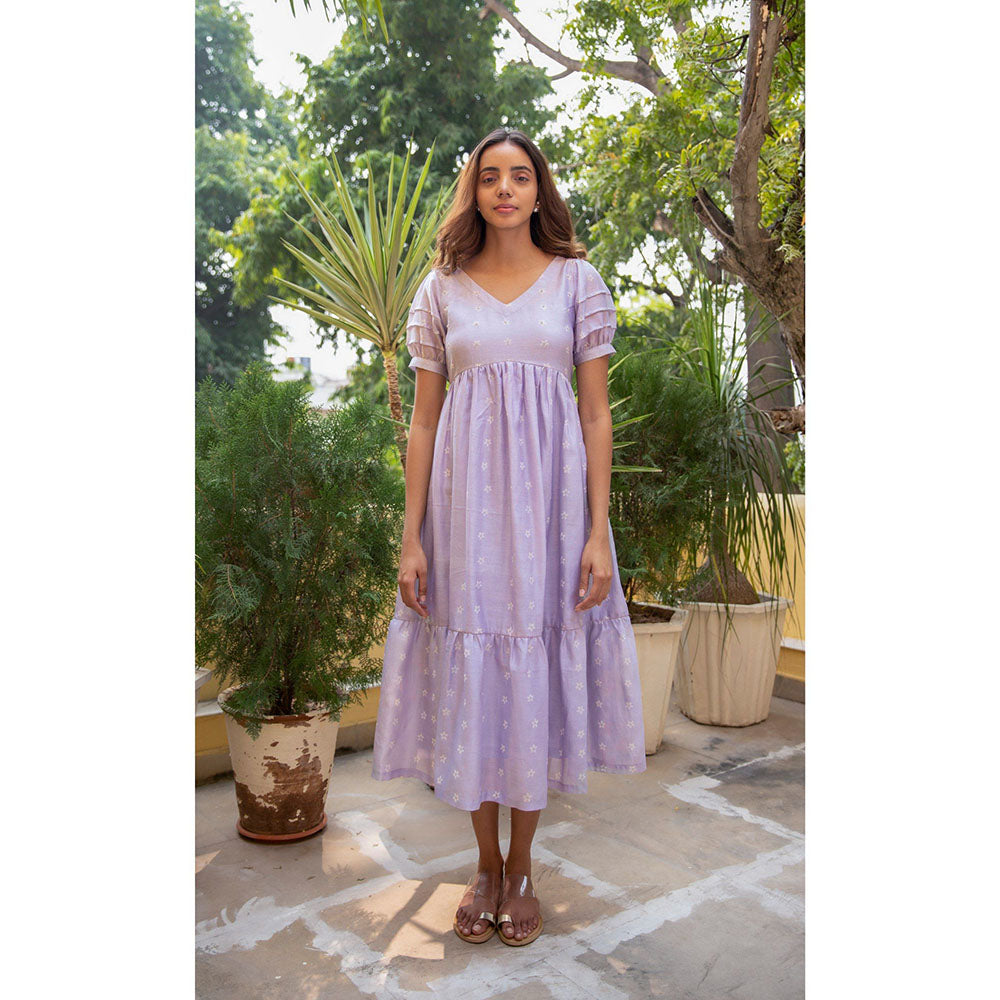 The Yellow Bow Lilac Mogra Dress (Set of 2)