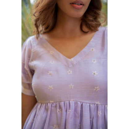 The Yellow Bow Lilac Mogra Dress (Set of 2)