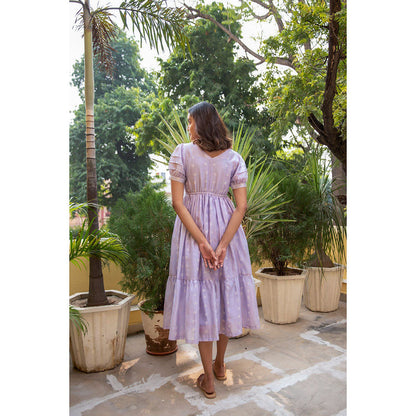 The Yellow Bow Lilac Mogra Dress (Set of 2)