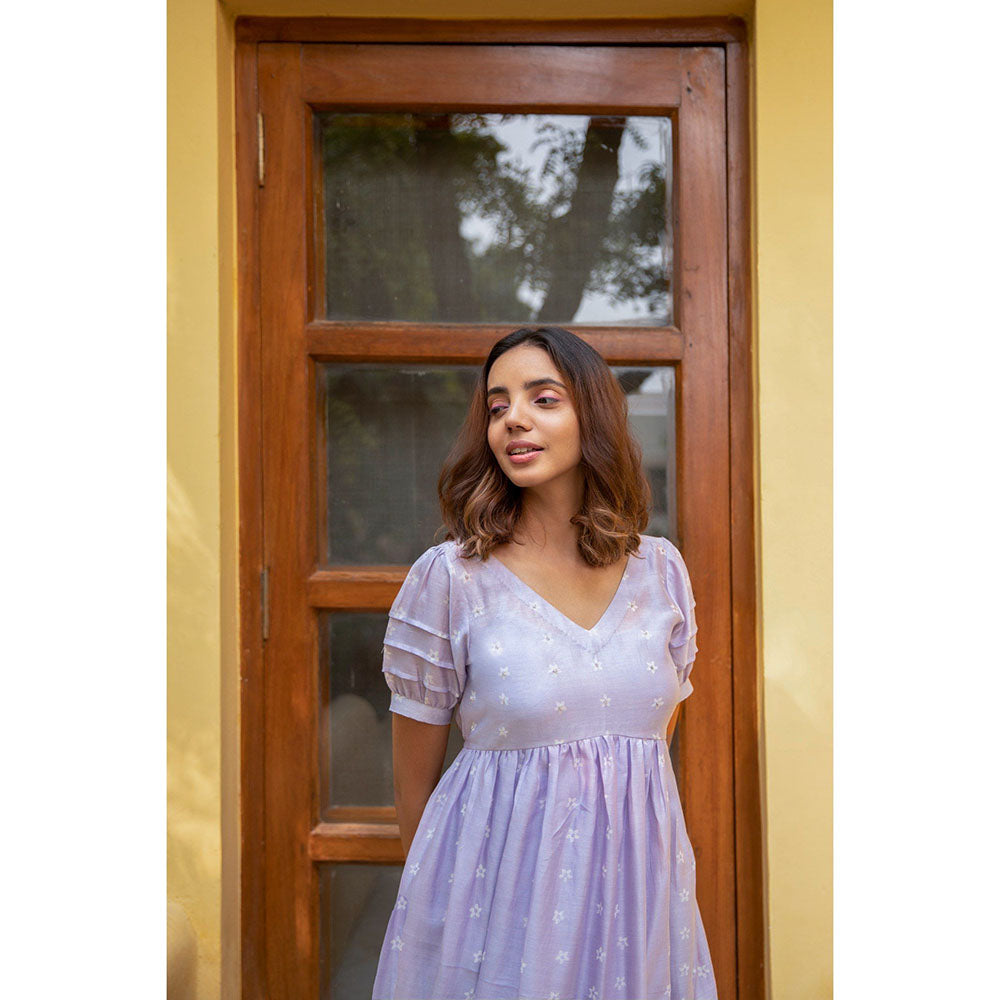 The Yellow Bow Lilac Mogra Dress (Set of 2)