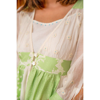 The Yellow Bow Lime Kali Dress (Set of 2)