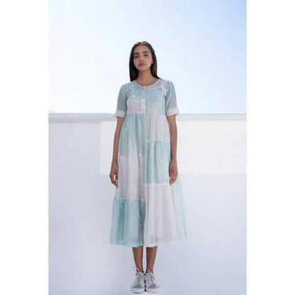 The Yellow Bow Aqua Sky Tiered Dress (Set of 2)