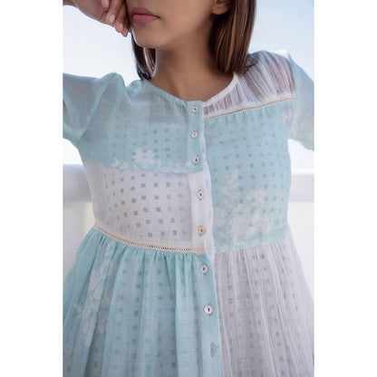 The Yellow Bow Aqua Sky Tiered Dress (Set of 2)