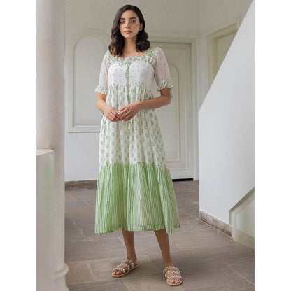 The Yellow Bow Fleur Midi Dress (Set of 2)