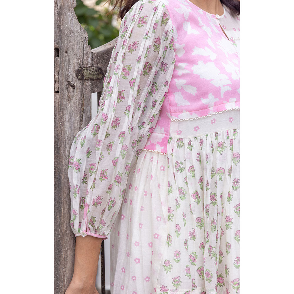 The Yellow Bow Gul Patch Tier Dress (Set of 2)