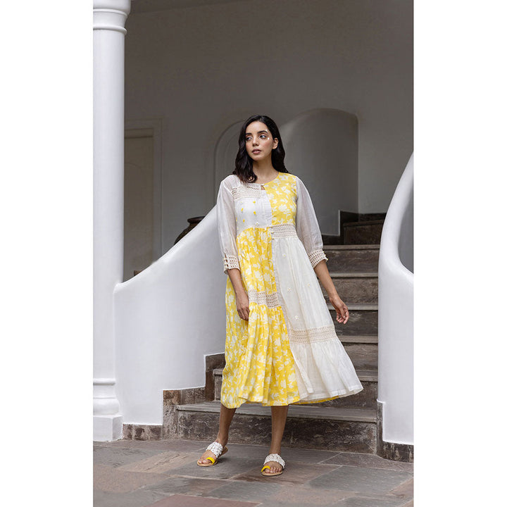 The Yellow Bow Tuscany Lace Jacket Dress (Set of 2)