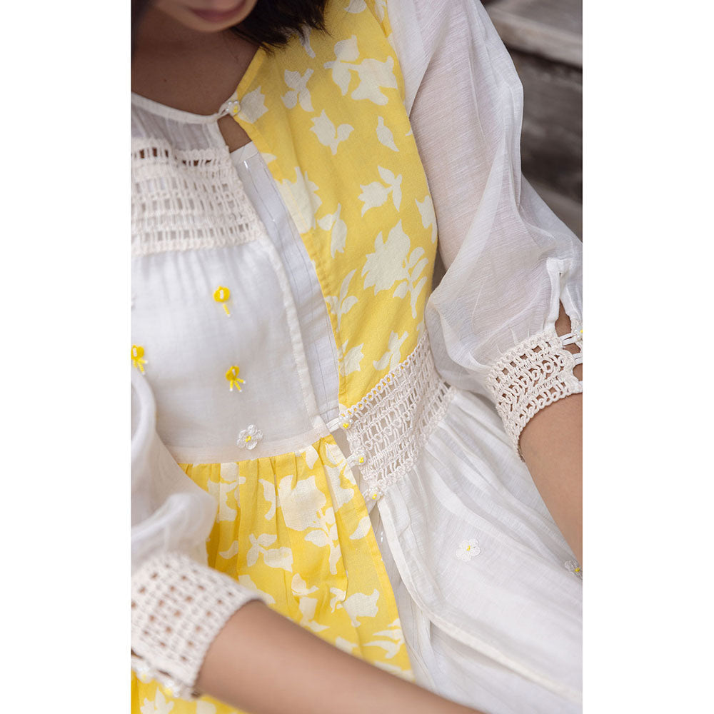 The Yellow Bow Tuscany Lace Jacket Dress (Set of 2)