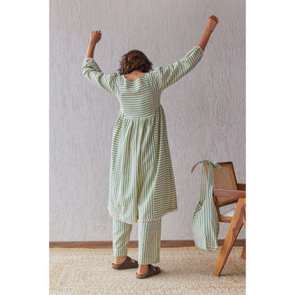 The Yellow Bow Moss Green Co-Ord (Set of 2)