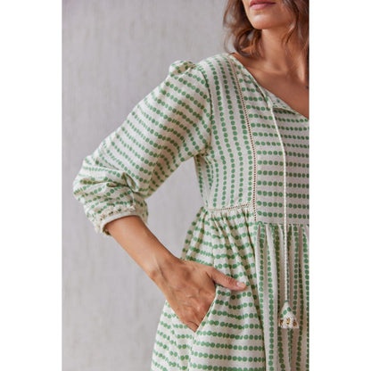The Yellow Bow Moss Green Co-Ord (Set of 2)