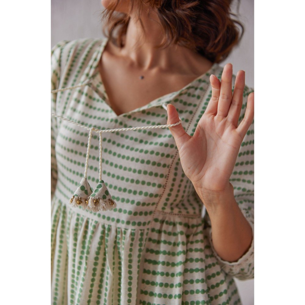 The Yellow Bow Moss Green Co-Ord (Set of 2)