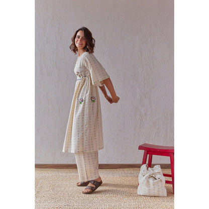 The Yellow Bow Avian Off White Co-Ord (Set of 2)