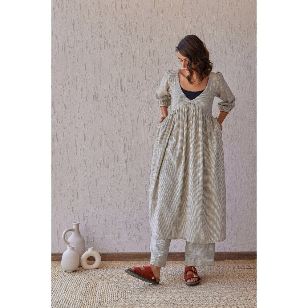 The Yellow Bow Ebony Grey Co-Ord (Set of 3)