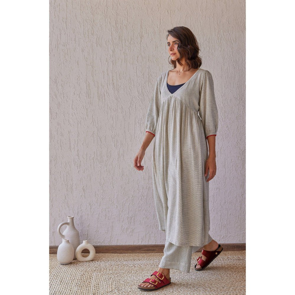 The Yellow Bow Ebony Grey Co-Ord (Set of 3)