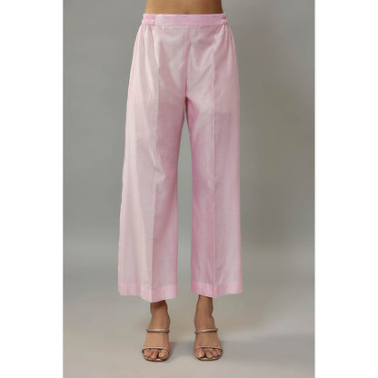 THE AARYA Aylin Pink Kurta with Palazzo (Set of 2)