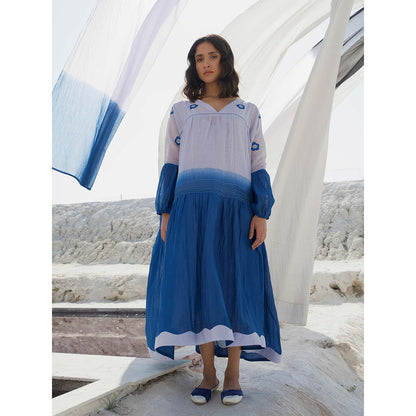 The Loom Art Ocean Sky Blue Dress with Slip (Set of 2)