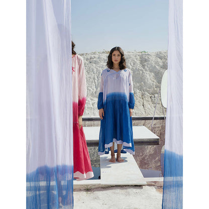 The Loom Art Ocean Sky Blue Dress with Slip (Set of 2)