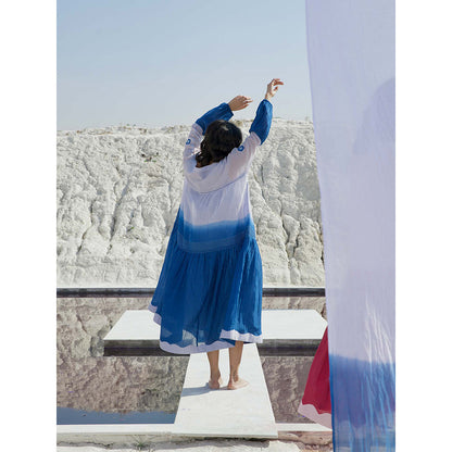 The Loom Art Ocean Sky Blue Dress with Slip (Set of 2)