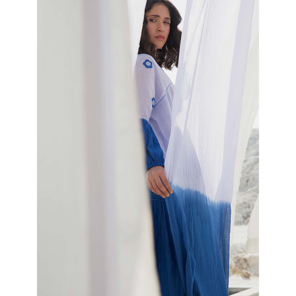 The Loom Art Ocean Sky Blue Dress with Slip (Set of 2)