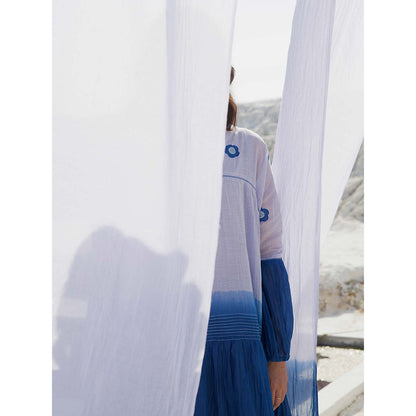 The Loom Art Ocean Sky Blue Dress with Slip (Set of 2)