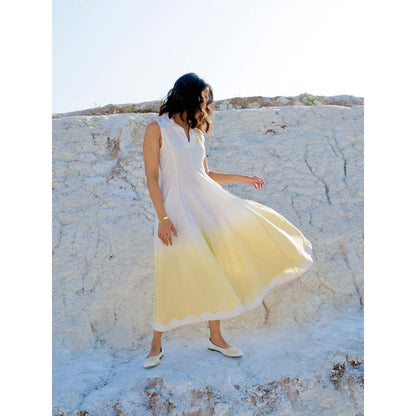 The Loom Art Golden Hour Dress - Yellow