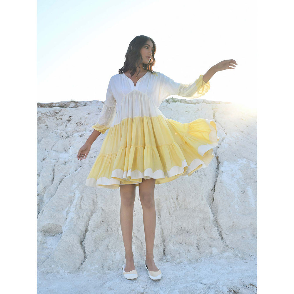 The Loom Art Dreamy Caramel Dress - Yellow