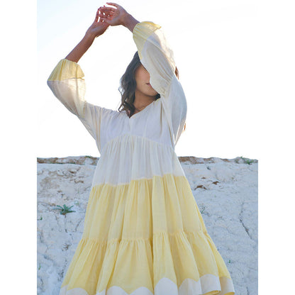 The Loom Art Dreamy Caramel Dress - Yellow