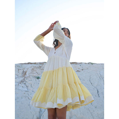 The Loom Art Dreamy Caramel Dress - Yellow