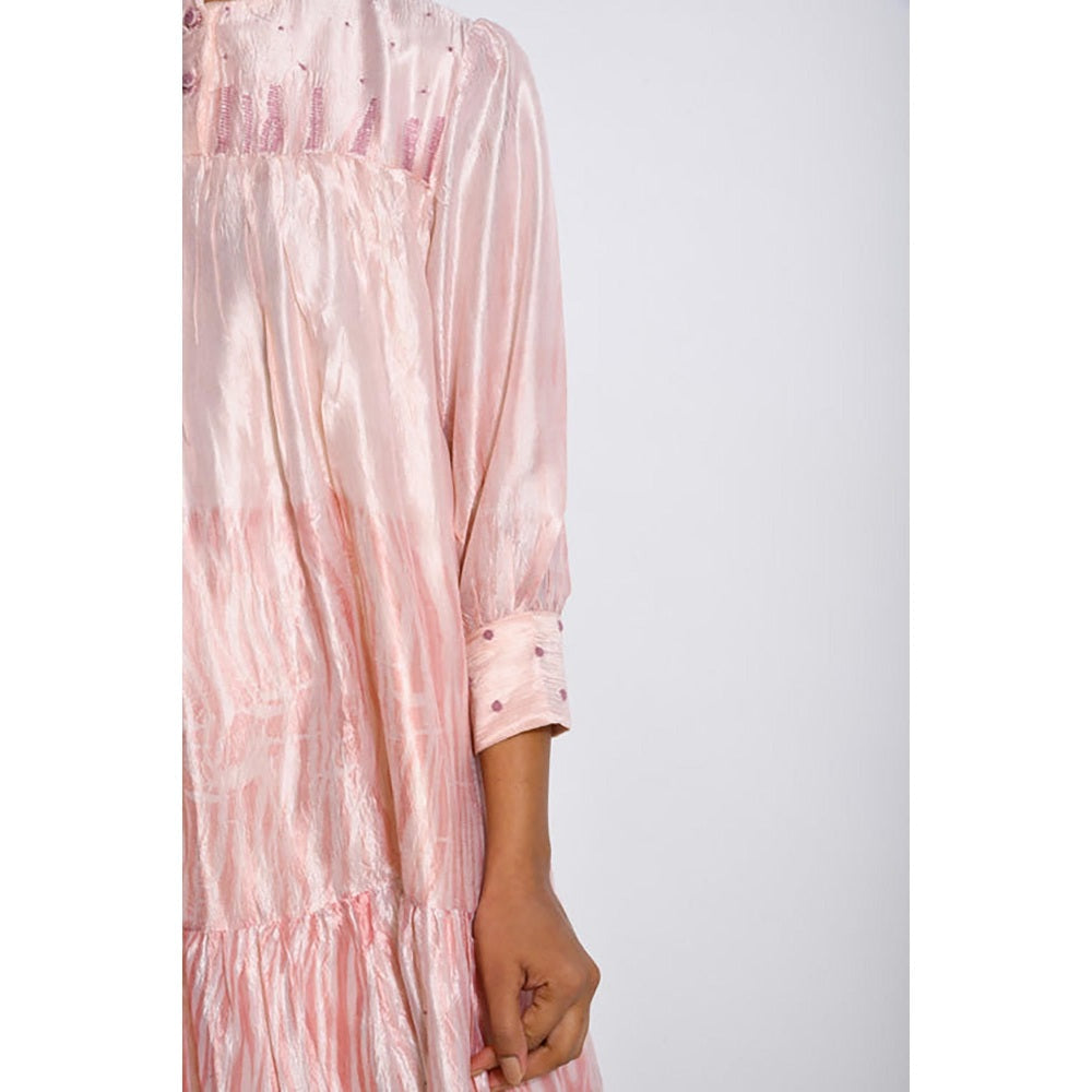 The Loom Art Ivory Mist Knee Length Dress