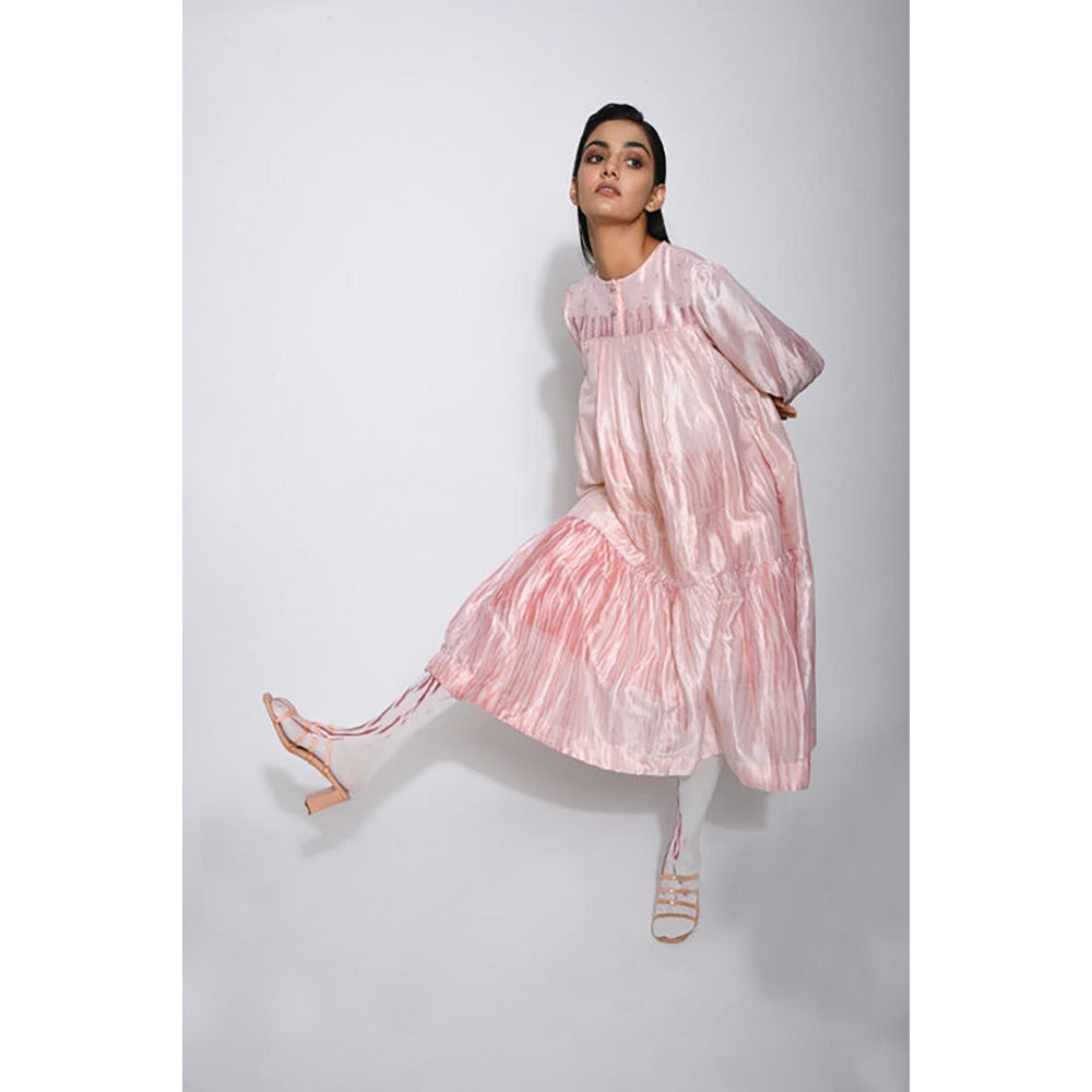 The Loom Art Ivory Mist Knee Length Dress