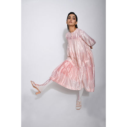 The Loom Art Ivory Mist Knee Length Dress