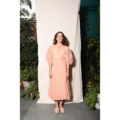 The Loom Art Floral Blush Midi Dress