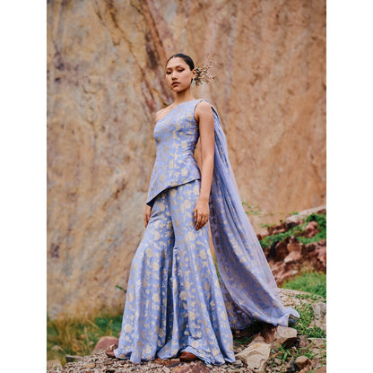 The Whole Nine Yards Avani One Shoulder Embellished Co-Ord (Set of 2)