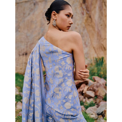 The Whole Nine Yards Avani One Shoulder Embellished Co-Ord (Set of 2)