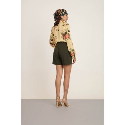 The Whole Nine Yards Yellow Vera Top with Noam Shorts (Set of 2)