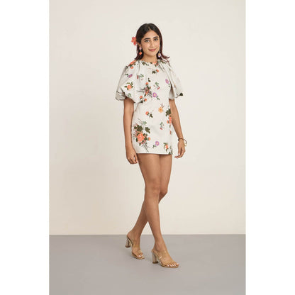 The Whole Nine Yards White Elara Mini Dress