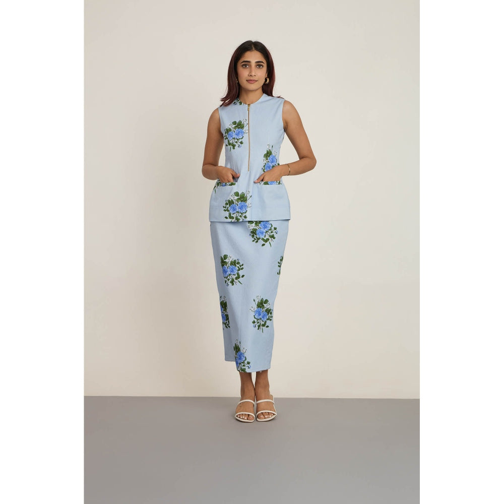 The Whole Nine Yards Light blue Mavi Co-Ord (Set of 2)