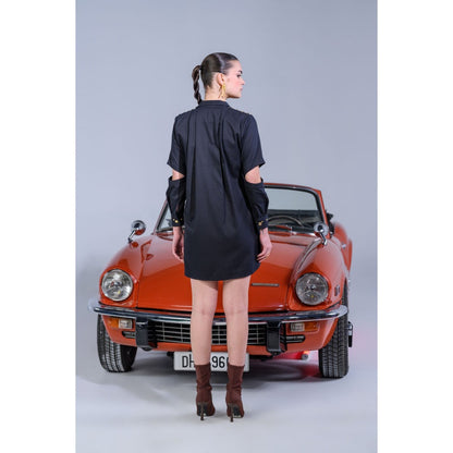 The Dramebaaz Company Twilight Button-Down Dress