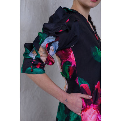 The Dramebaaz Company La-Vie-En-Rose' Ruffle Dress