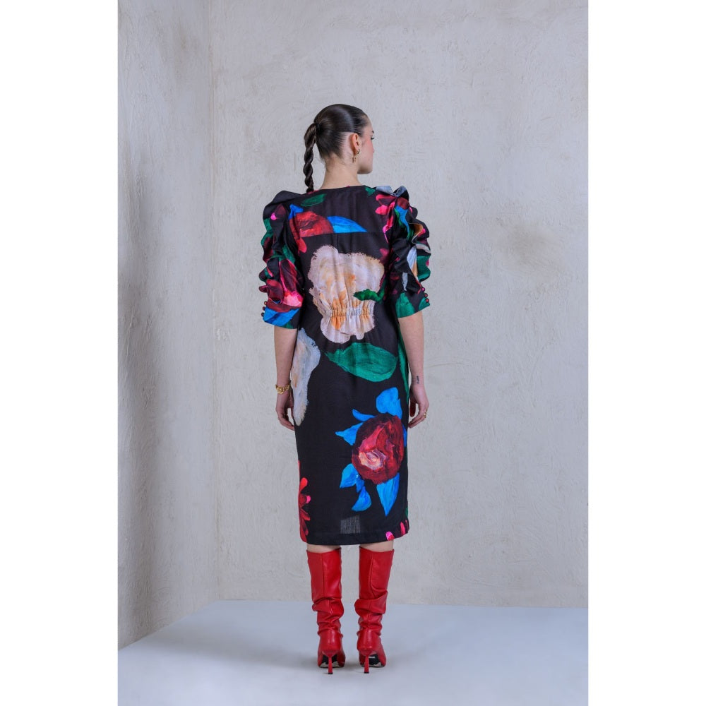 The Dramebaaz Company La-Vie-En-Rose' Ruffle Dress