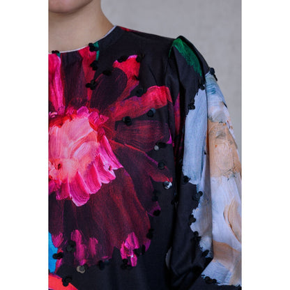 The Dramebaaz Company Scarlet Gardens Pant and Top (Set of 2)