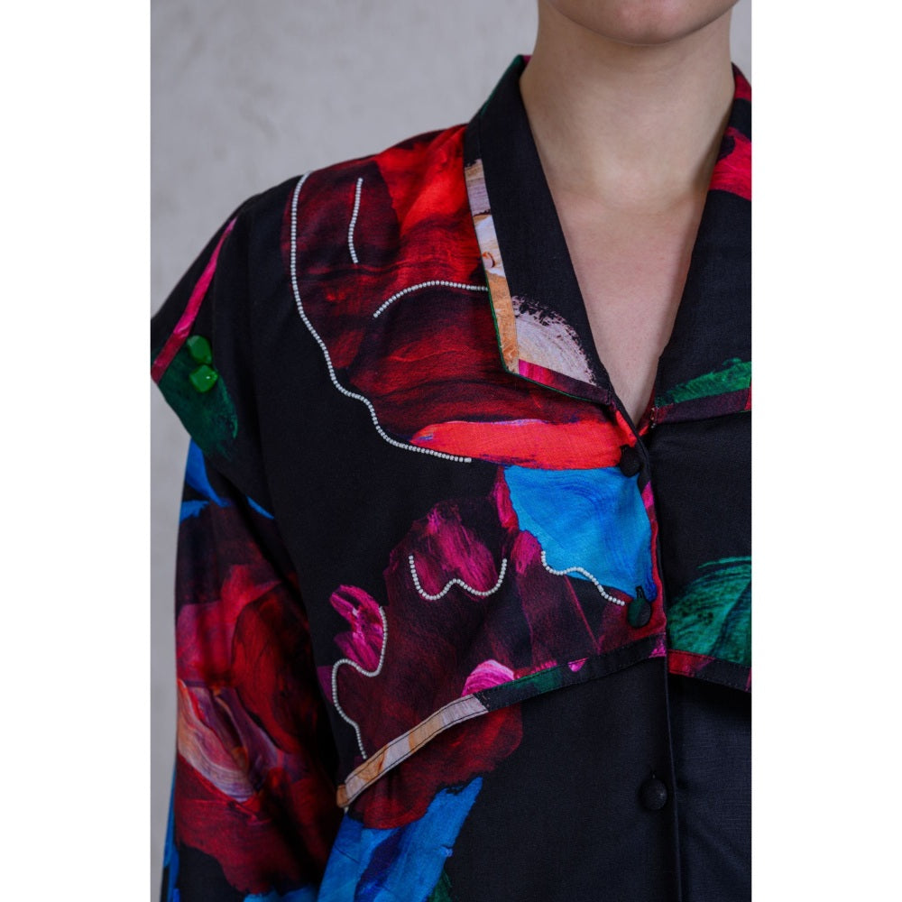 The Dramebaaz Company Aurora Daisy Shirt Dress