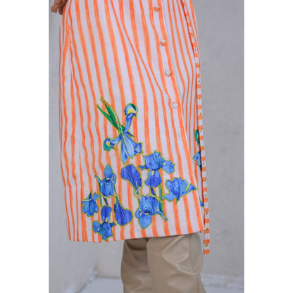 The Dramebaaz Company Mystical Meadow Trench Dress with Belt (Set of 2)