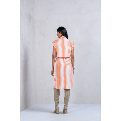 The Dramebaaz Company Mystical Meadow Trench Dress with Belt (Set of 2)