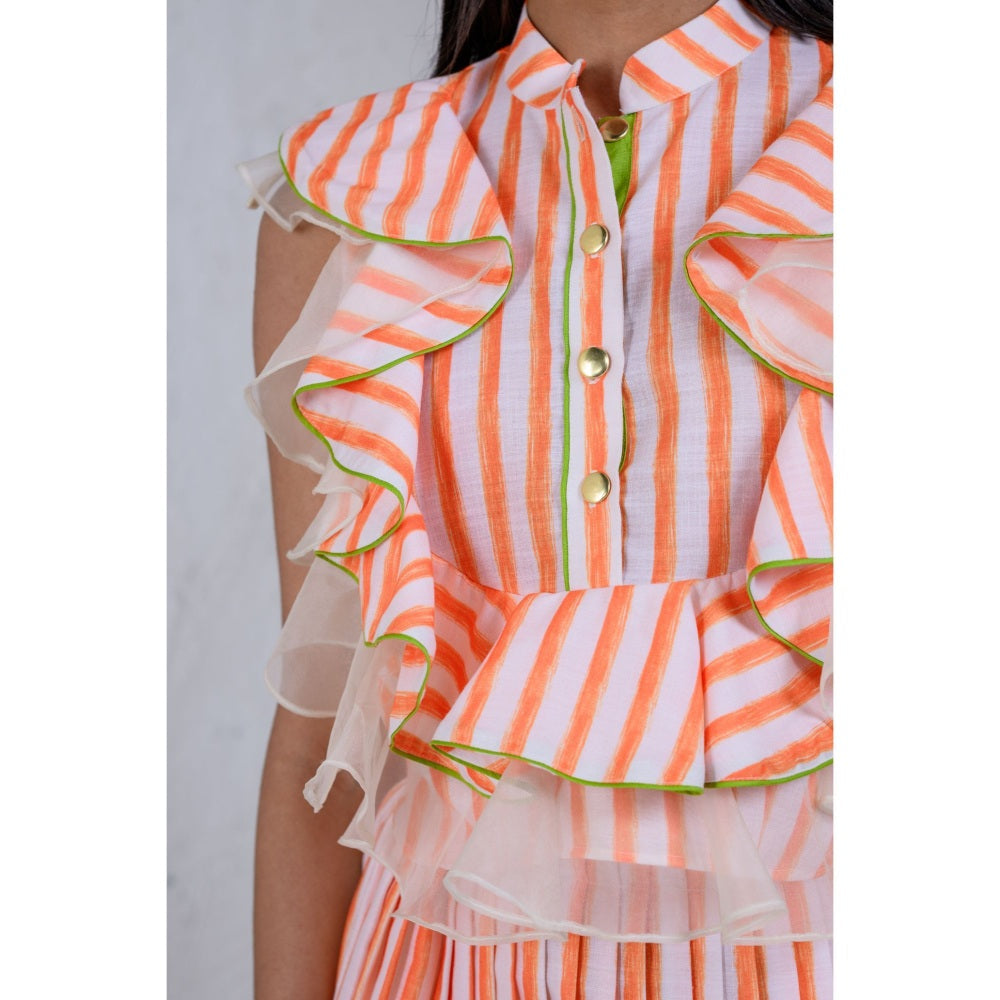 The Dramebaaz Company Tropical Twirl Skirt and Top (Set of 2)