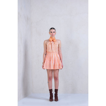 The Dramebaaz Company Sunburst Splash Pleated Skirt and Top (Set of 2)