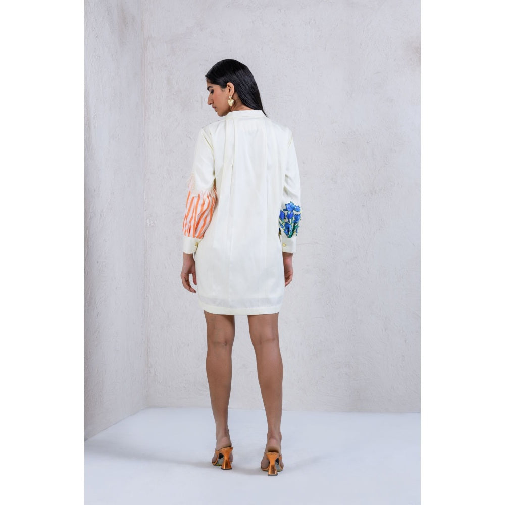 The Dramebaaz Company Floral Rhapsody Shirt Dress